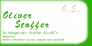 oliver stoffer business card